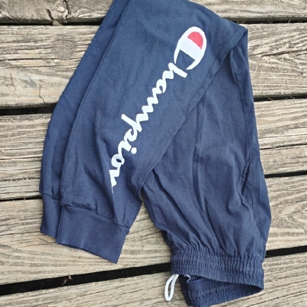 Champion Blue Joggers with Logo